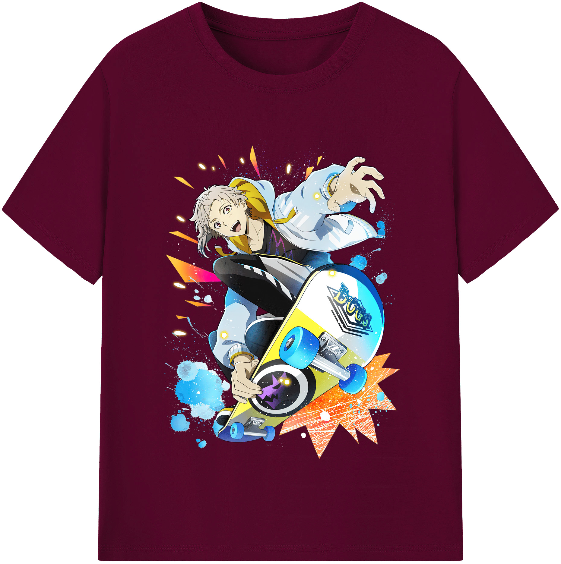 （画像用） 文豪ストレイドッグス Bungo Stray Dogs レディースカジュアルプリントTシャツ（綿100％）